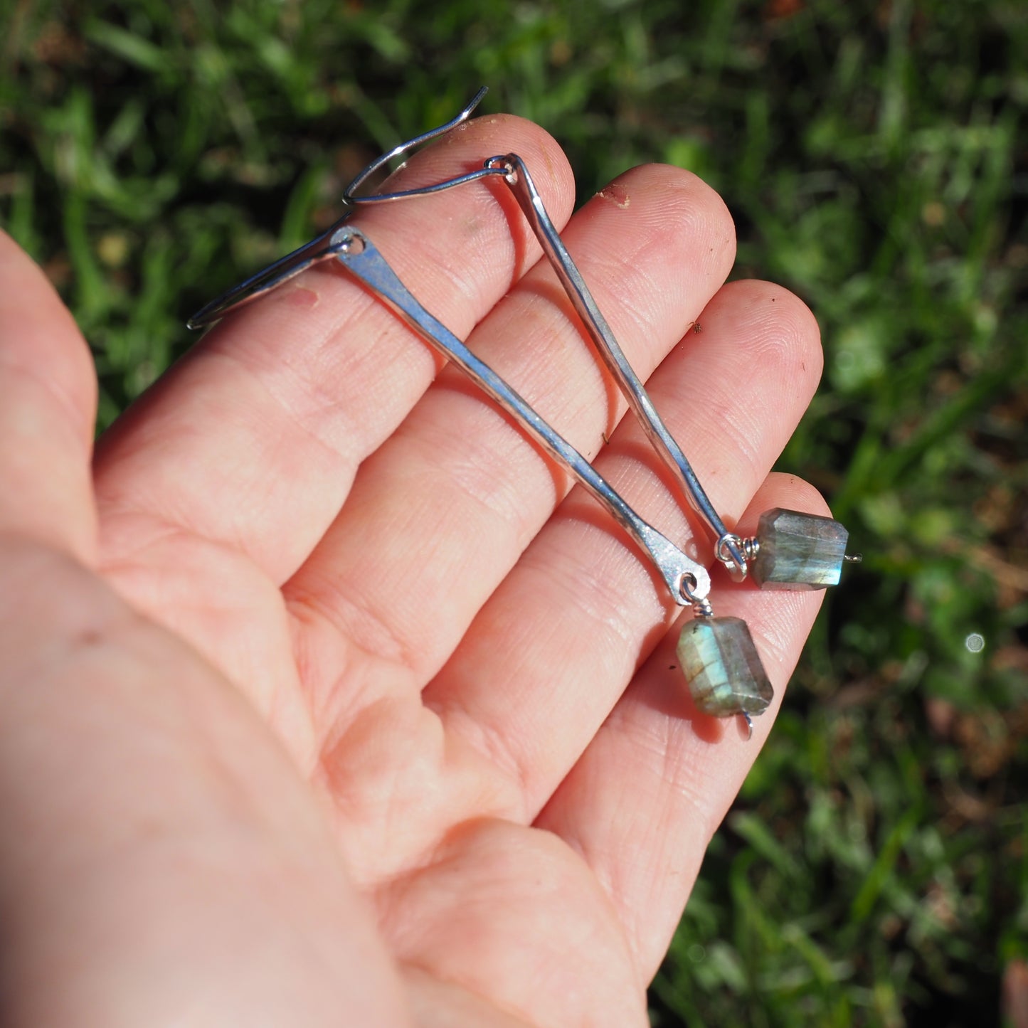 Labradorite Driftwood Earrings