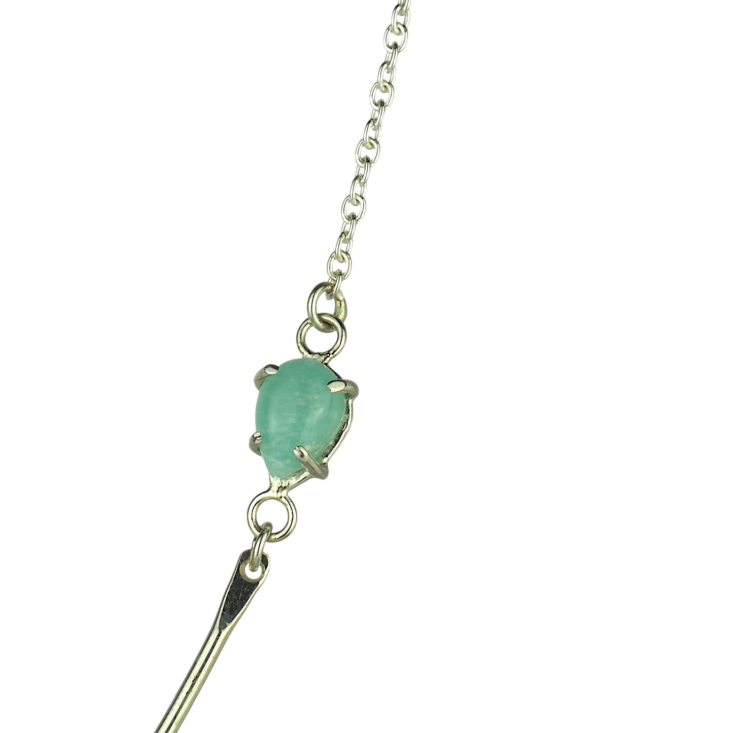 Confetti Chrysocholla and Amazonite Necklace