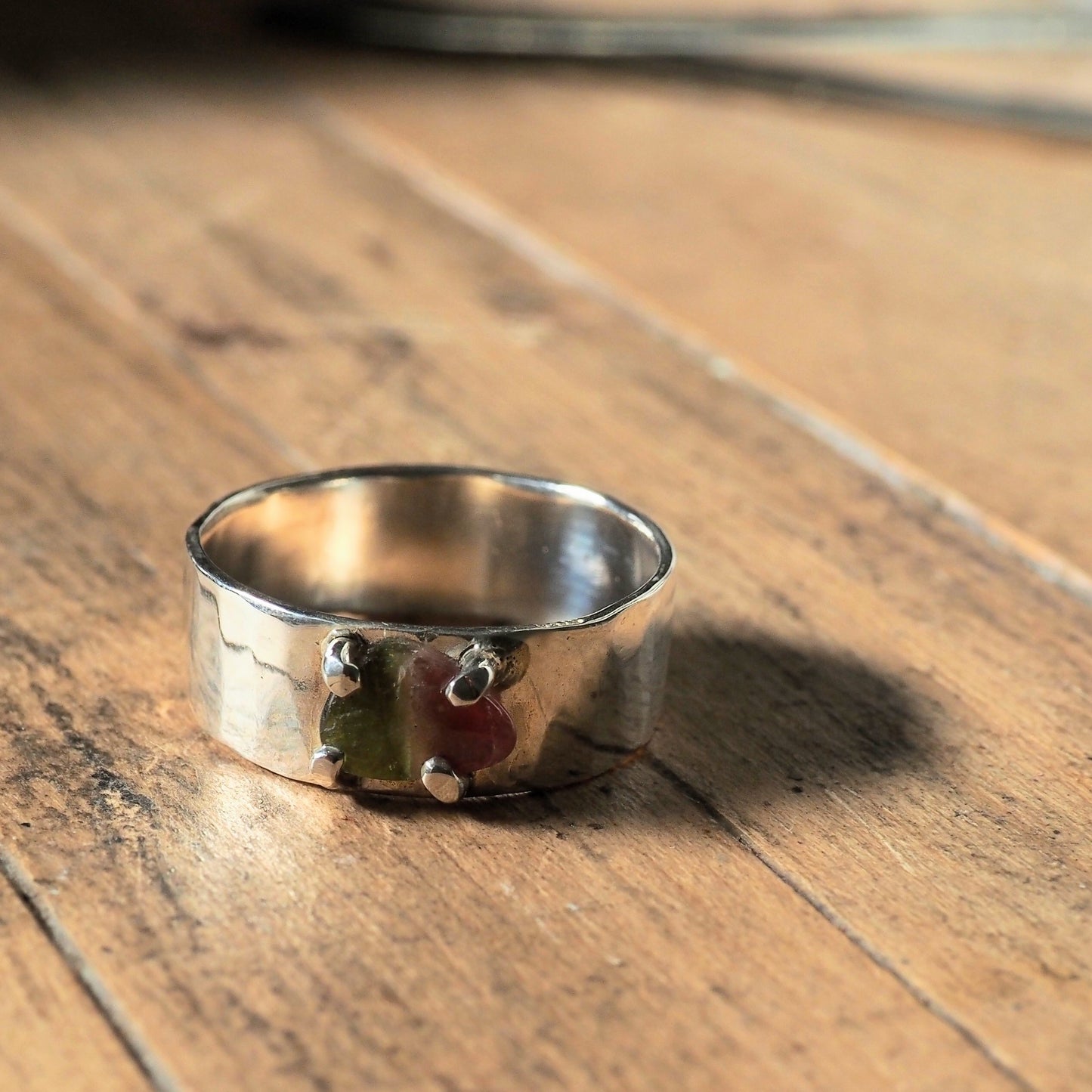 Watermelon Tourmaline Band