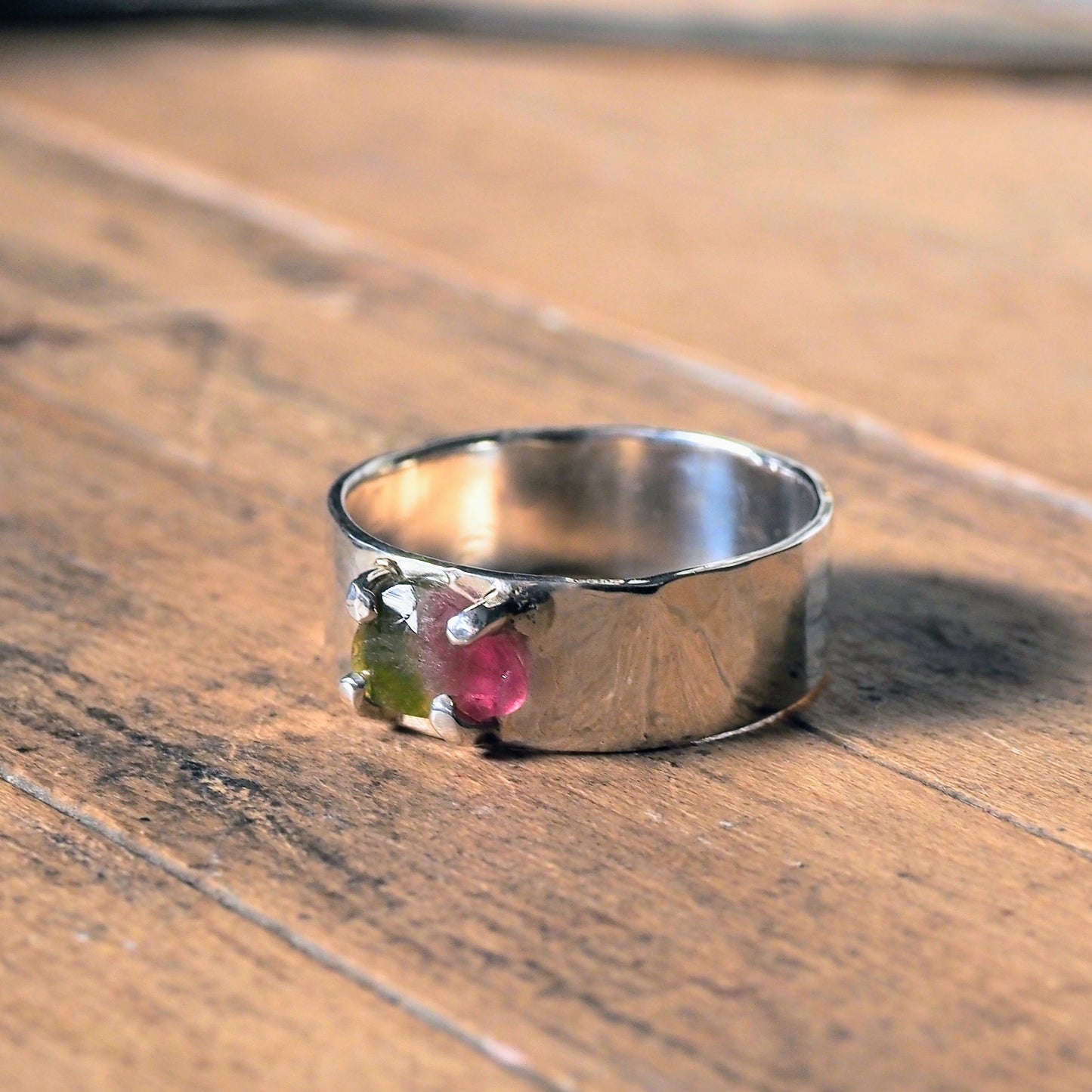 Watermelon Tourmaline Band