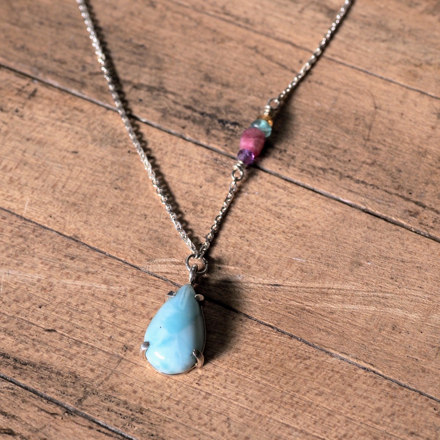 Larimar Drop Necklace