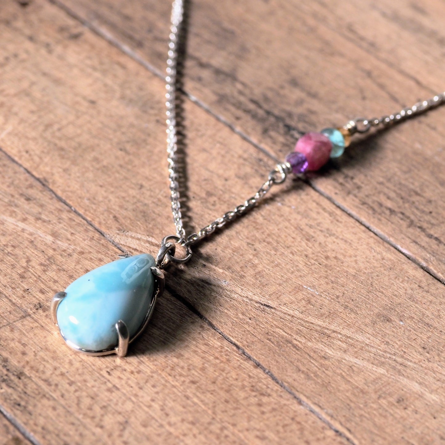 Larimar Drop Necklace