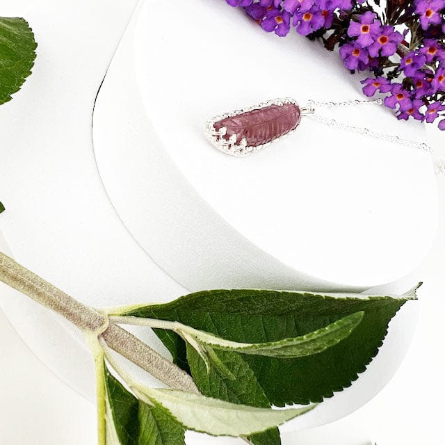 Tourmaline Feather Necklace