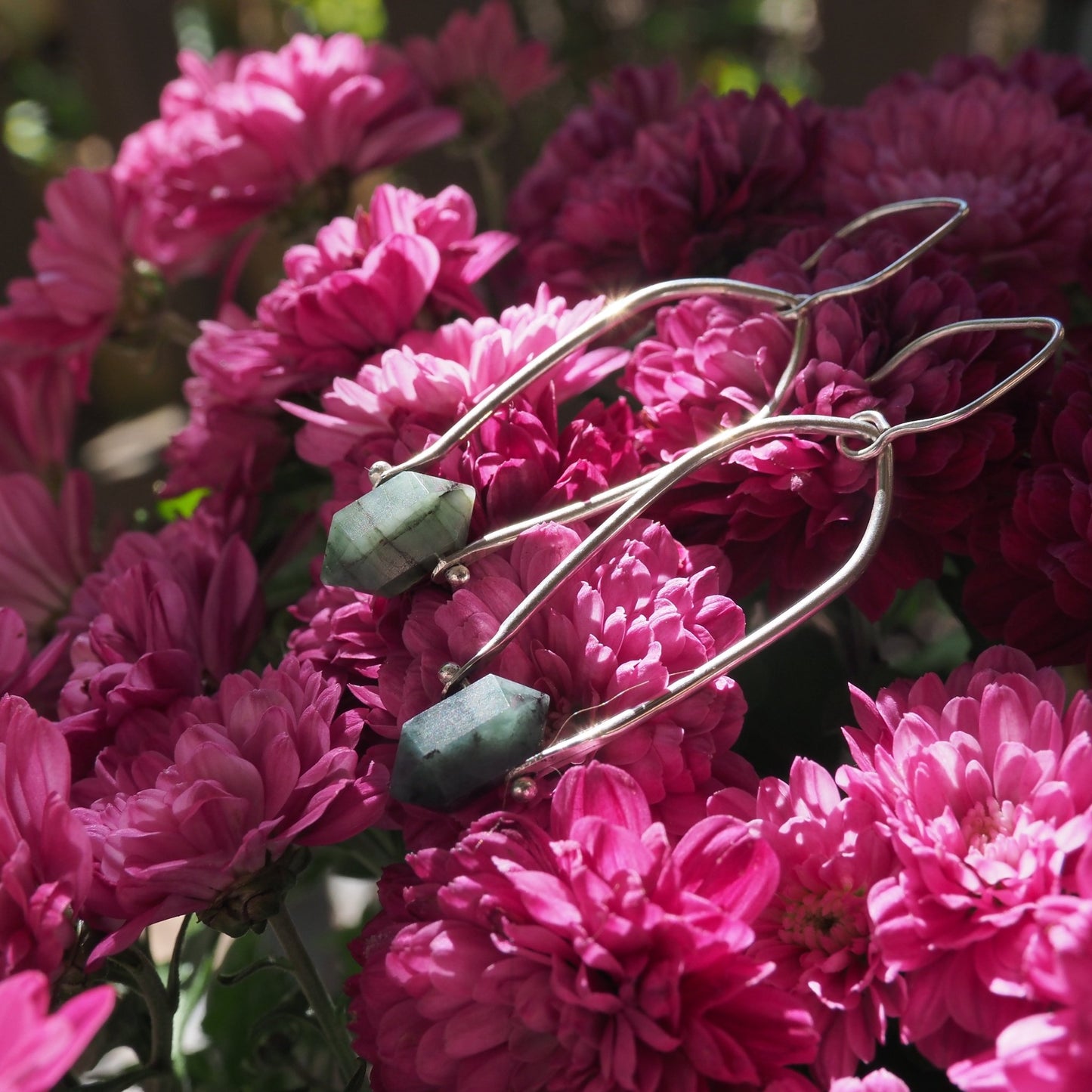 Emerald Armor Earrings - Mettle by Abby