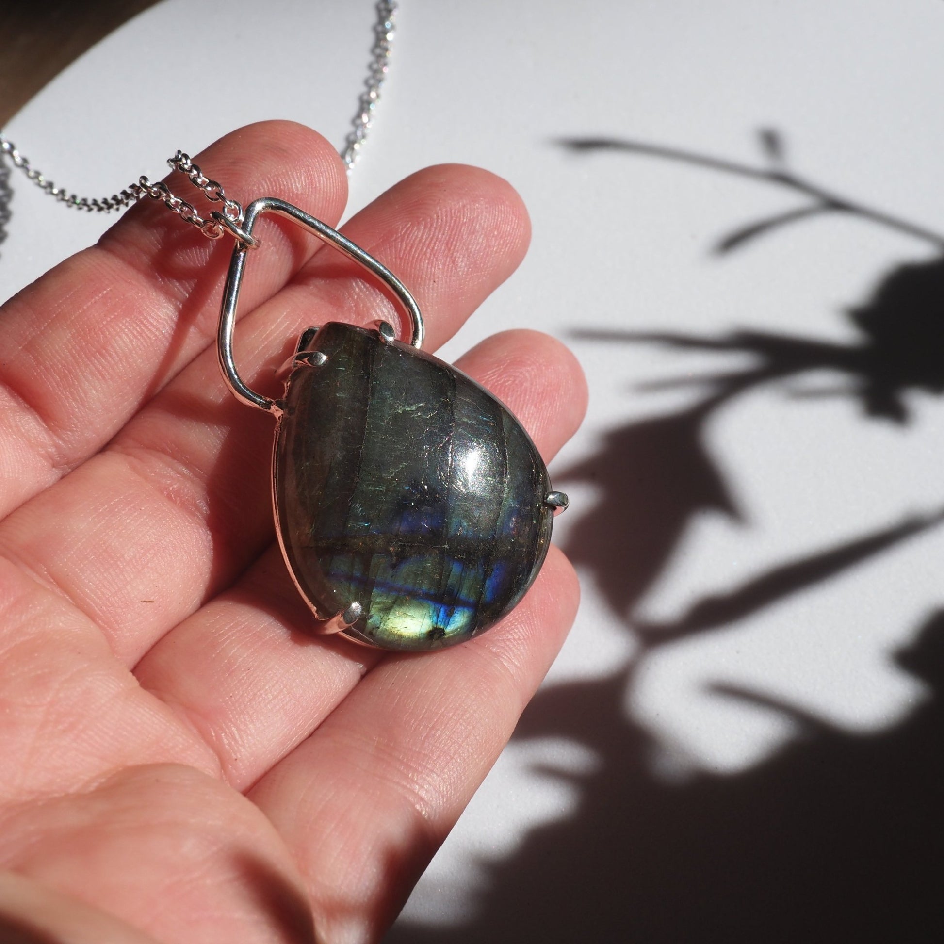 Indigo Statement Necklace - Mettle by Abby