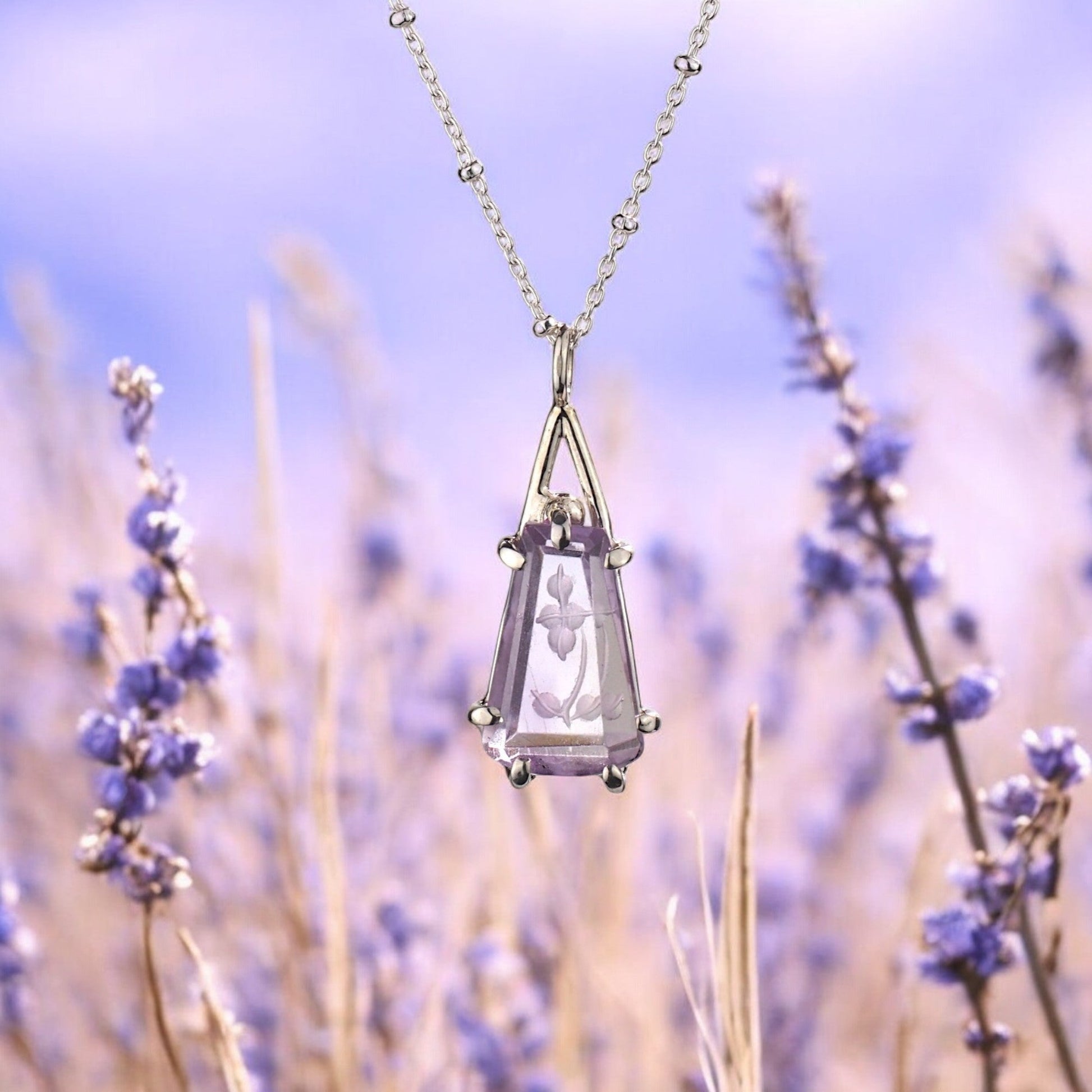 Lavender Wisp Necklace - Mettle by Abby