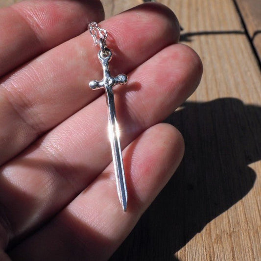 Long Sword Necklace - Mettle by Abby