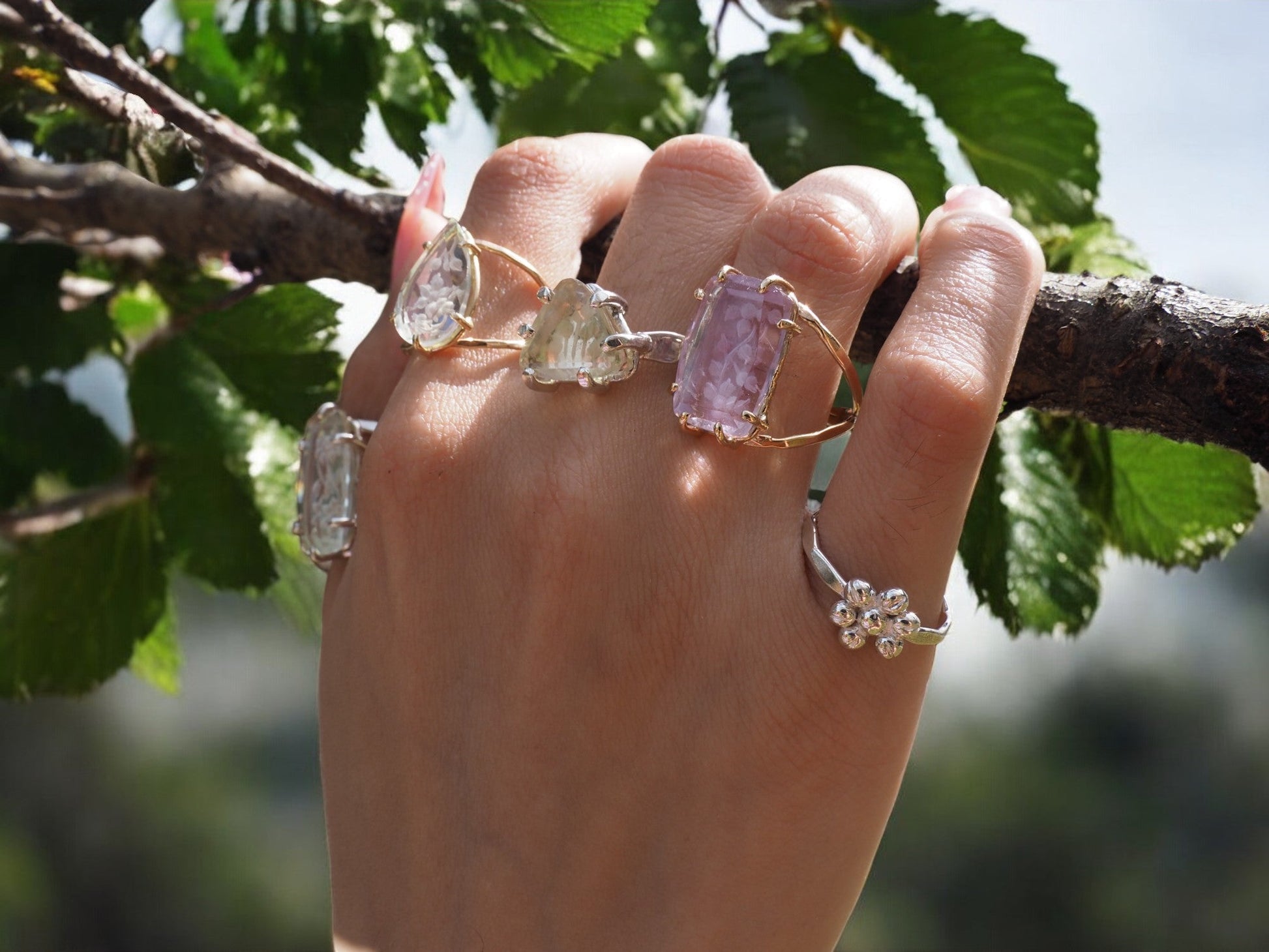 Silver Blossom Ring - Mettle by Abby