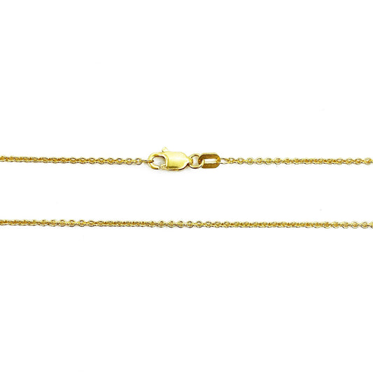 14k Yellow Gold Sturdy and Dainty Chain - Mettle by Abby