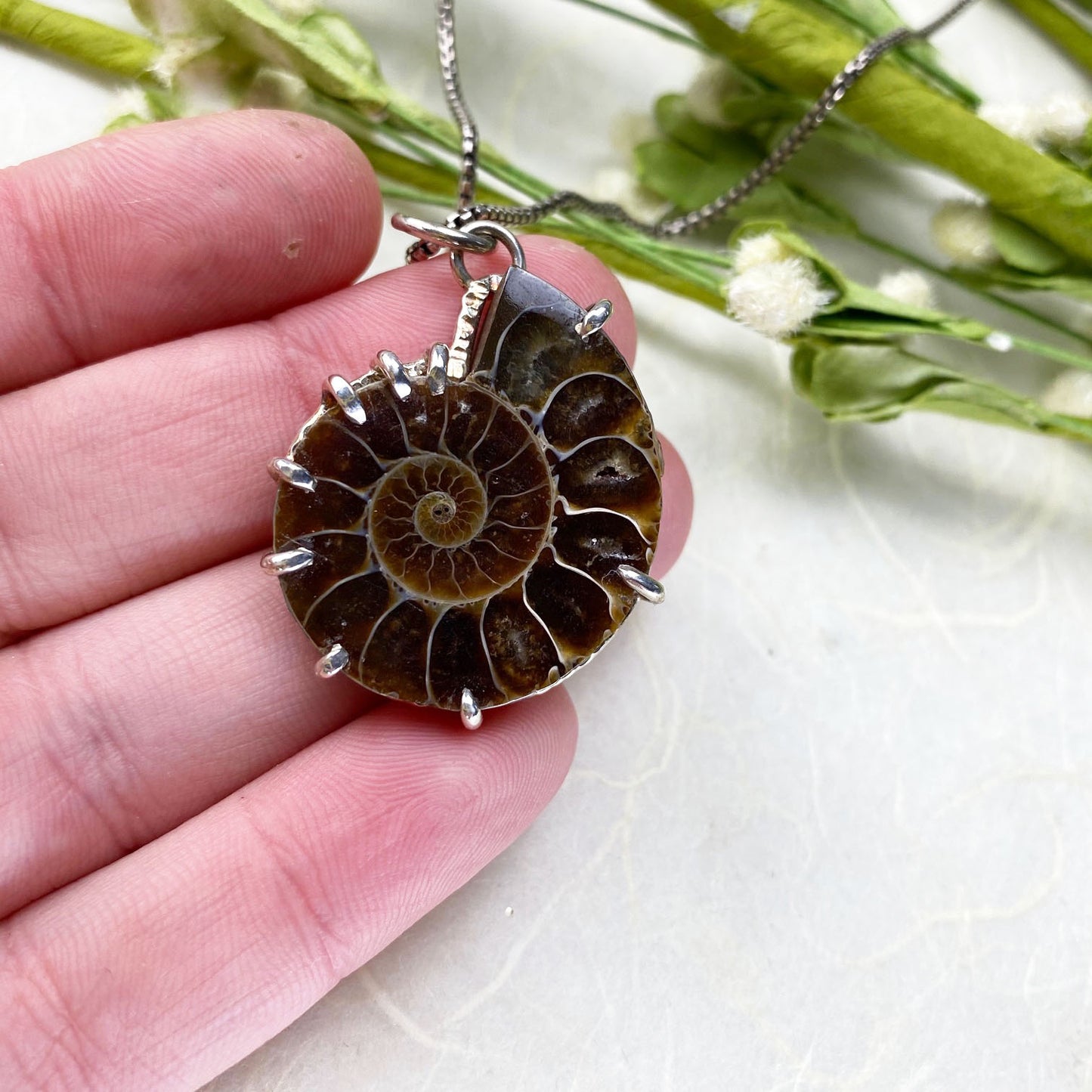 Ammonite Song Necklace