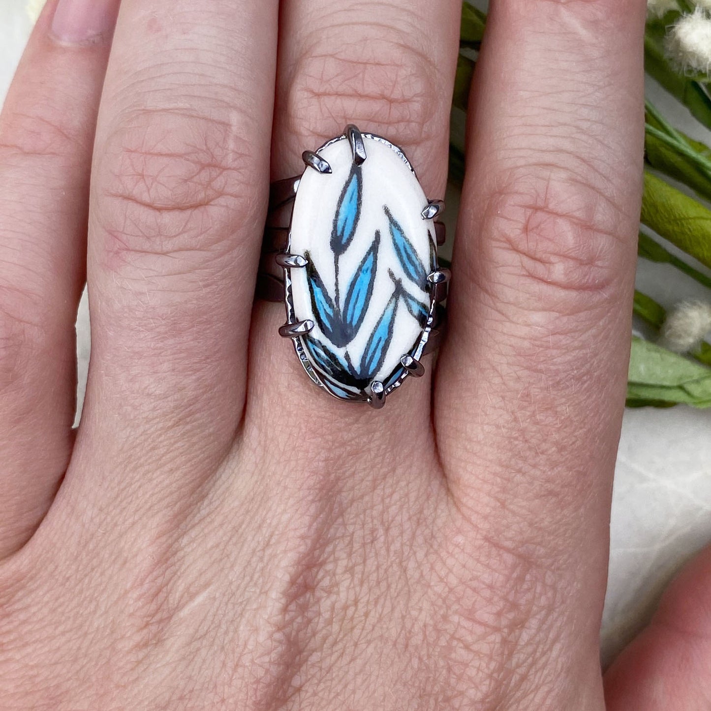 Blue Reed Ring