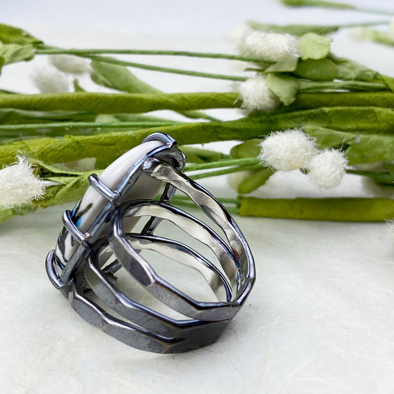 Blue Reed Ring