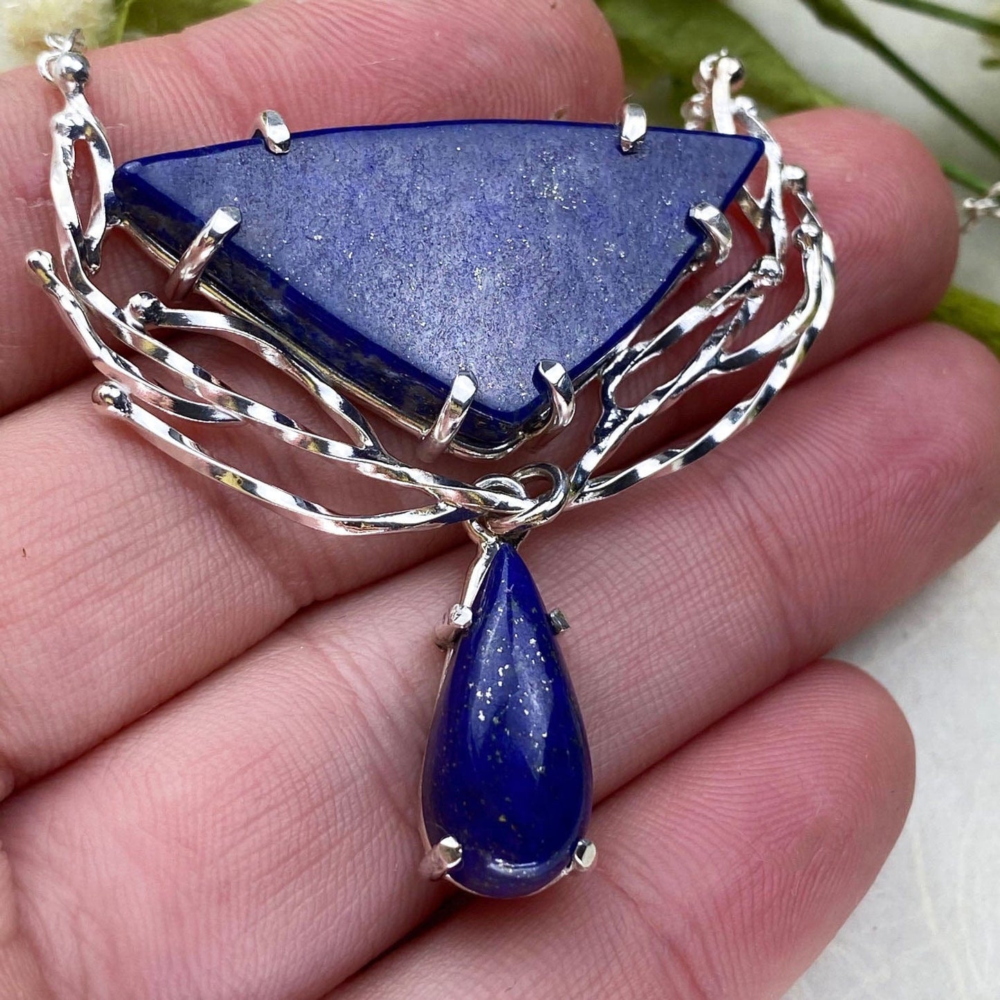 Lapis Lazuli Wreath Necklace