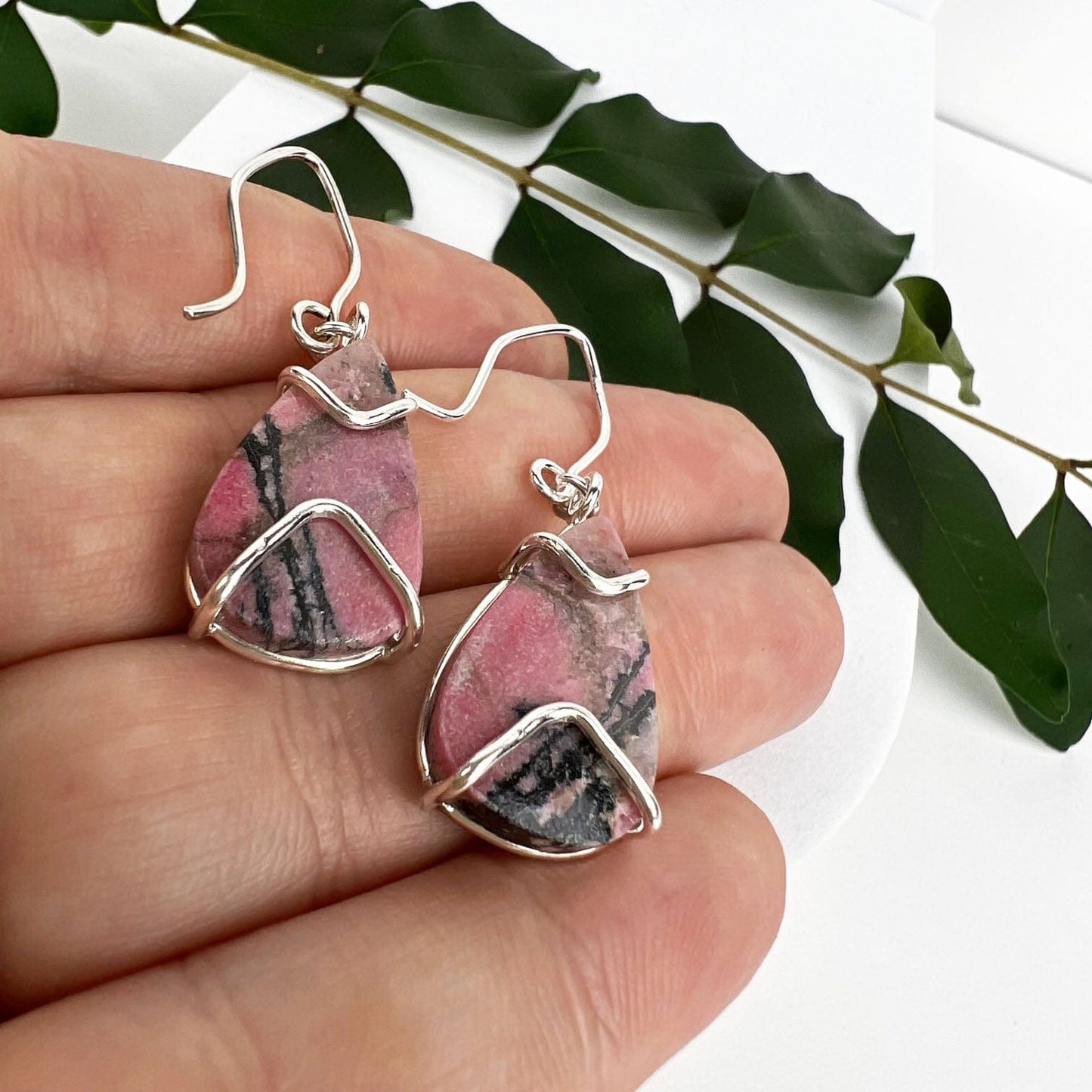 Rhodonite Winds Earrings