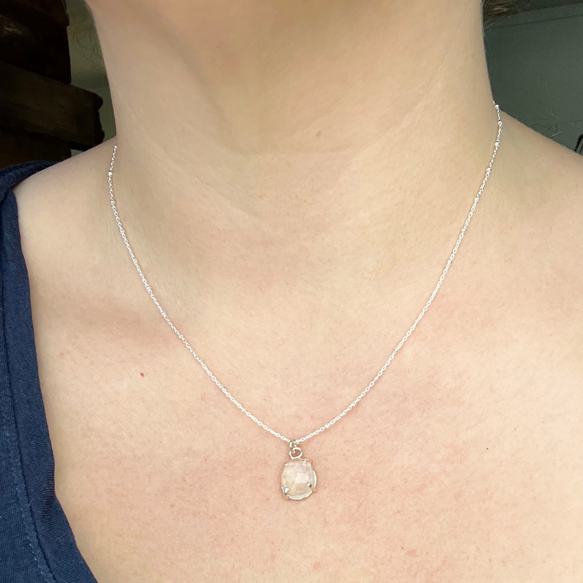 April Birthstone Necklace - Mettle by Abby
