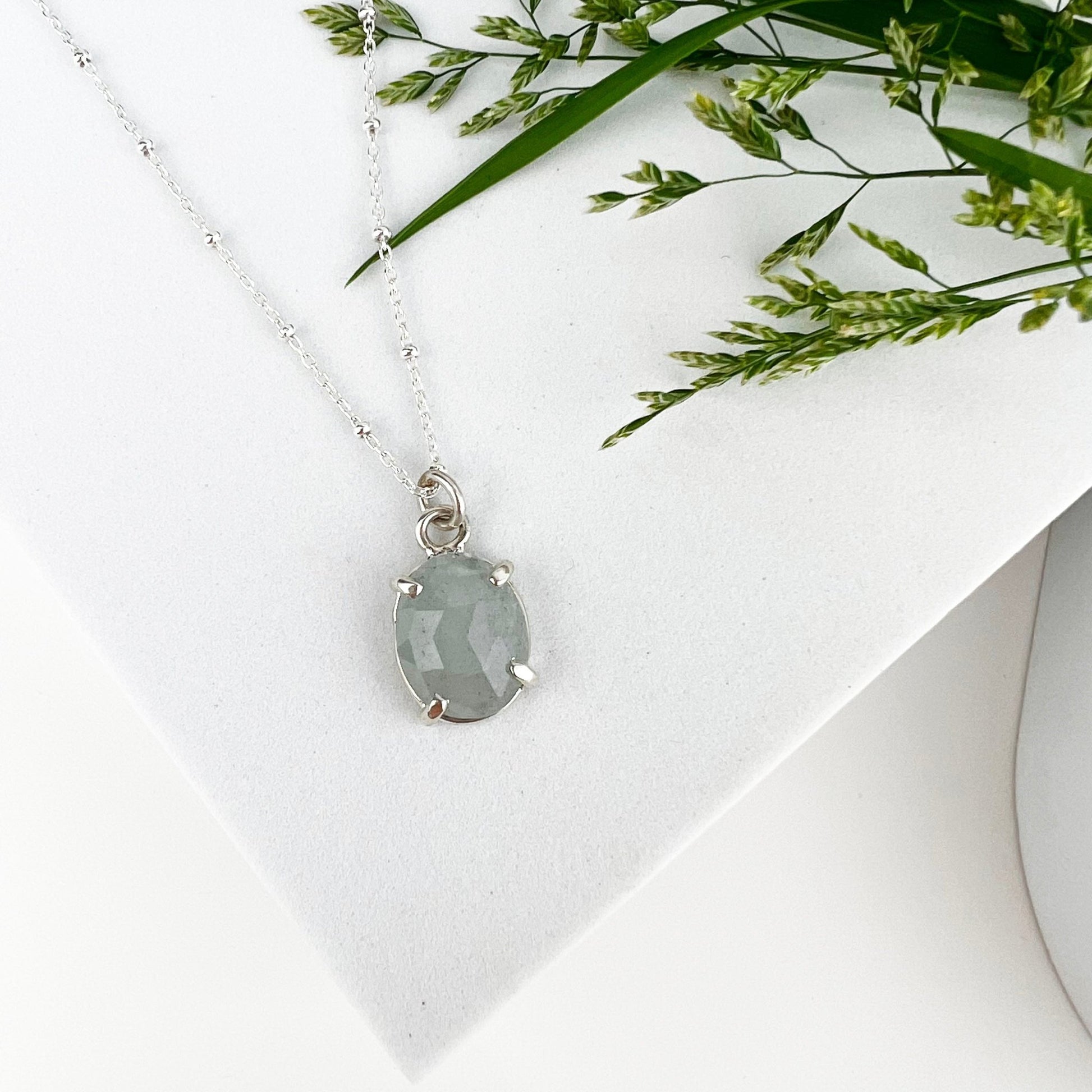 March Birthstone Necklace - Mettle by Abby