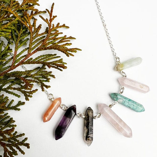 Multi Gem Collar - Mettle by Abby