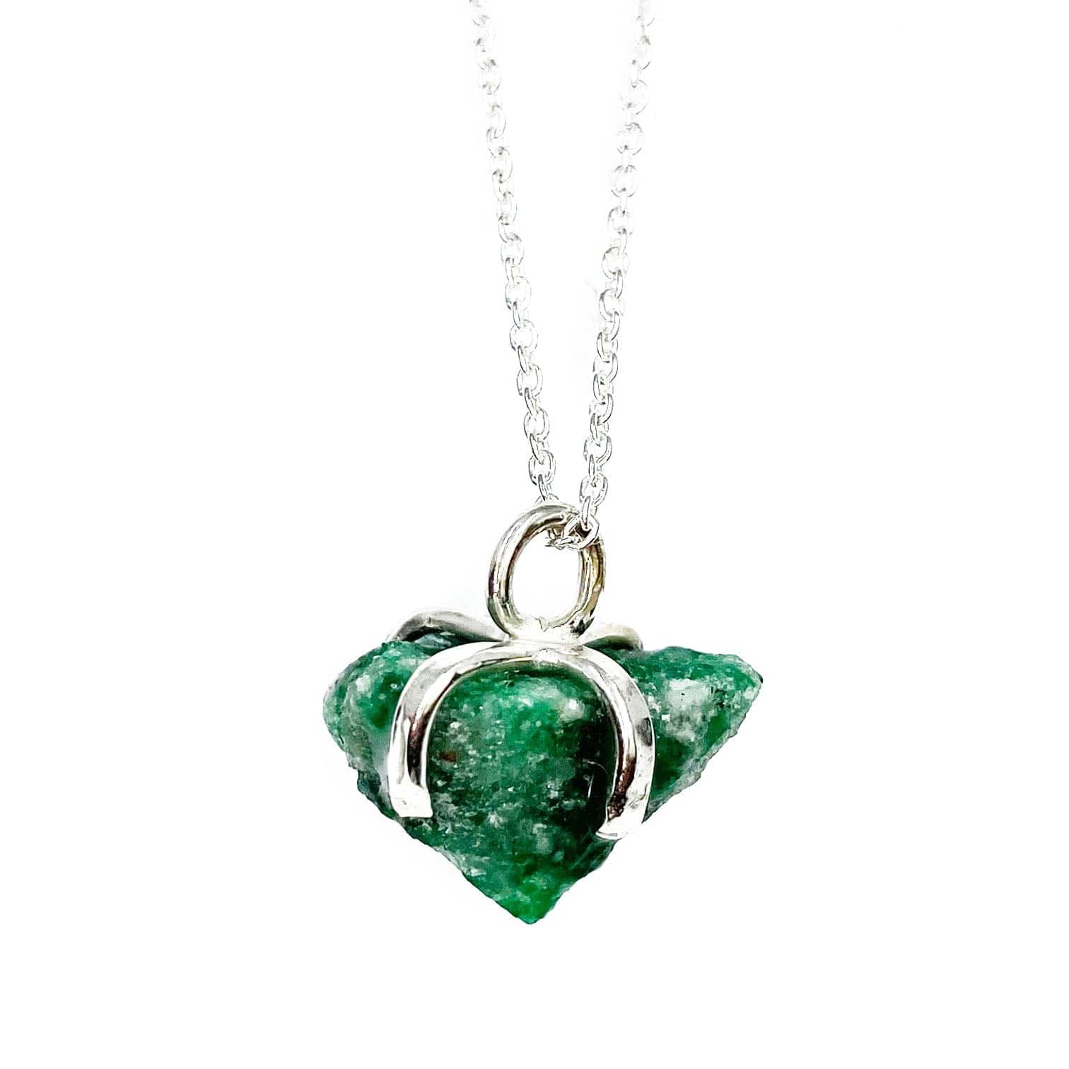 Raw Emerald Crystal Necklace - Mettle by Abby