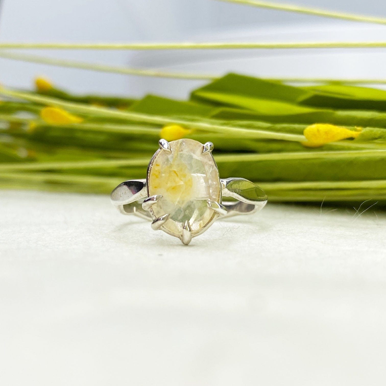 Rose Cut Yellow Sapphire Ring - Mettle by Abby