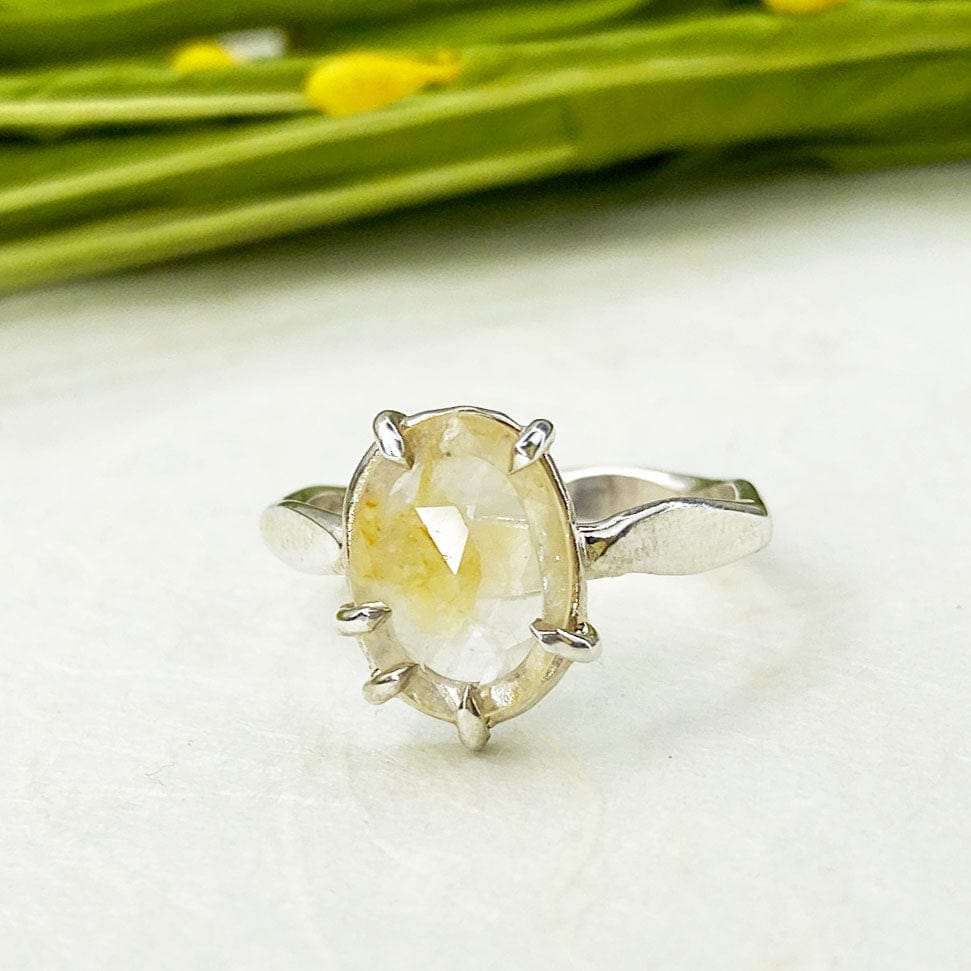 Rose Cut Yellow Sapphire Ring - Mettle by Abby