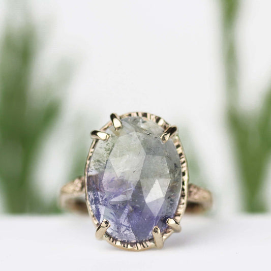 Tanzanite Stardust Ring 14k Yellow Gold - Mettle by Abby