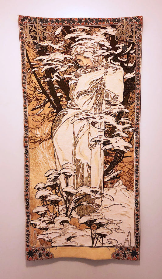 Mucha Winter Tapestry Inspiration Necklace