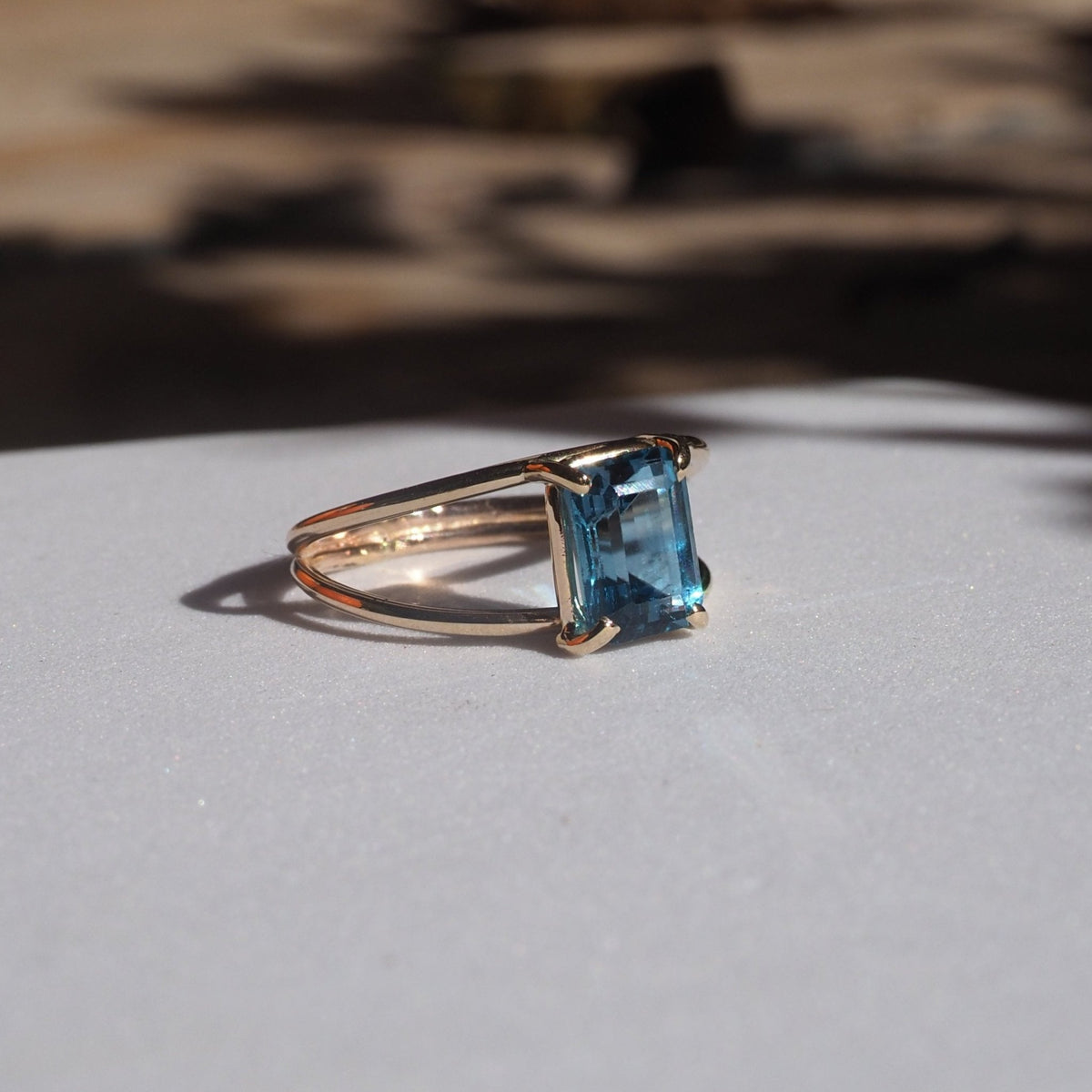 14k Yellow Gold London Blue Topaz – Mettle by Abby