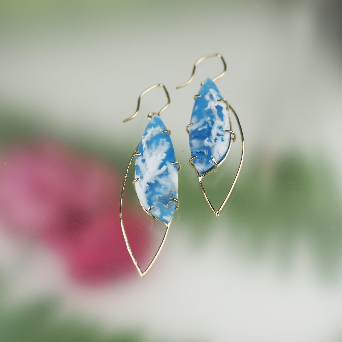 14k Blue Sky Earrings