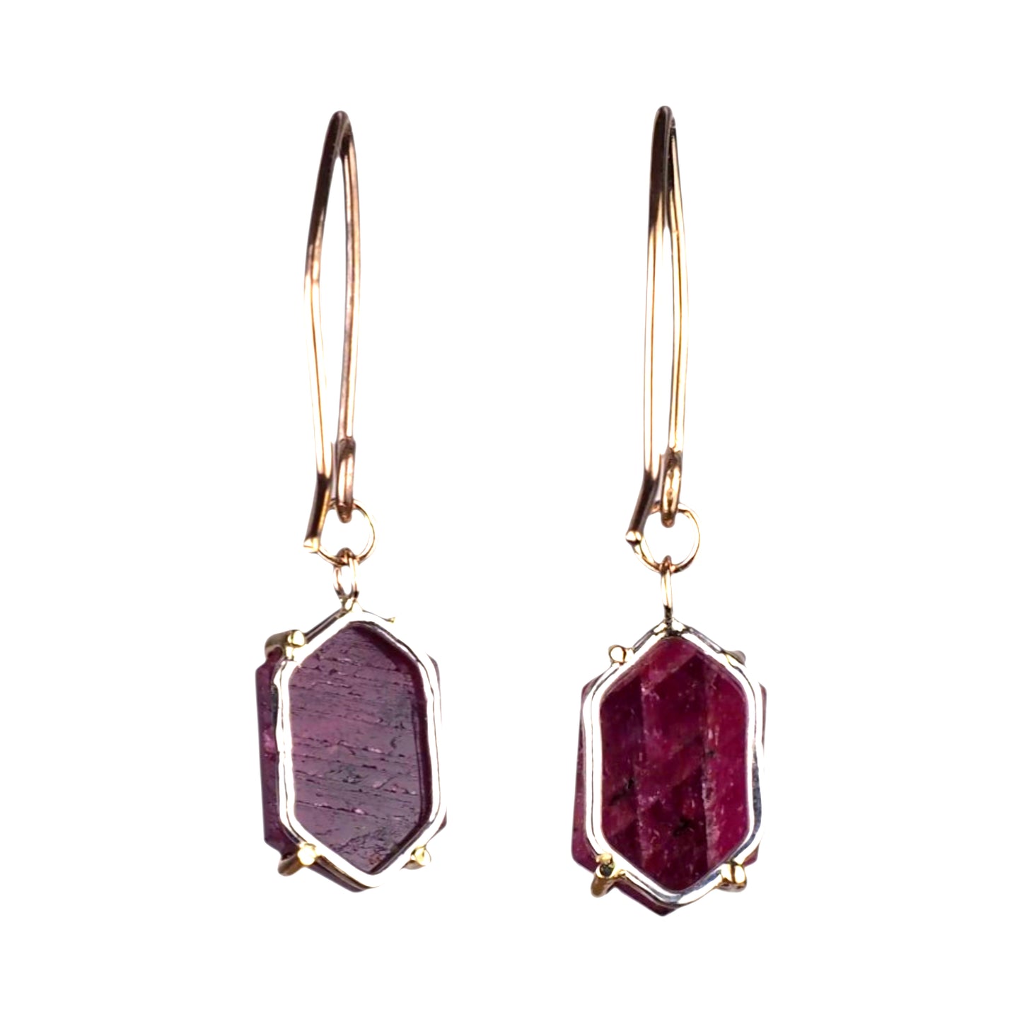 14k Ruby Lantern Earrings