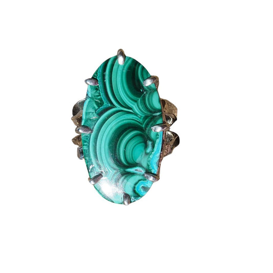 Statement Malachite Ring