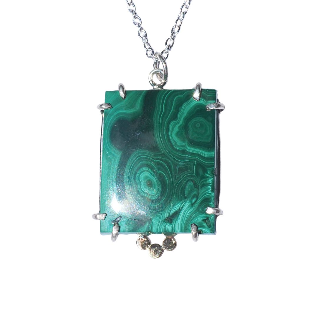 Malachite Window Necklace