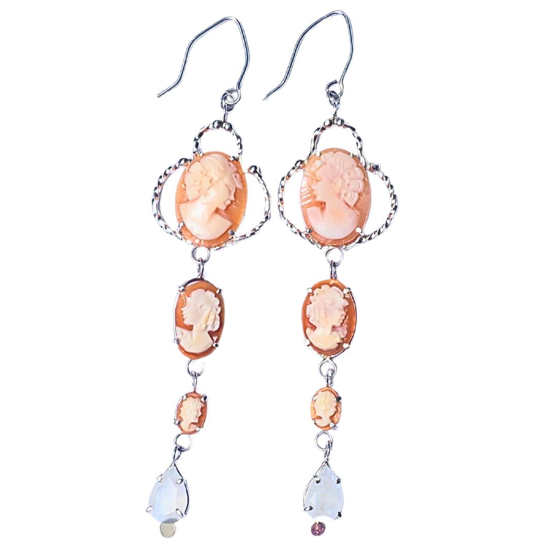 Cameo Cascade Earrings