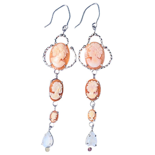 Cameo Cascade Earrings
