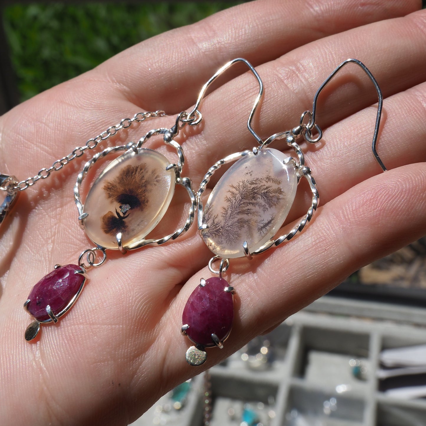 Ruby Victory Earrings