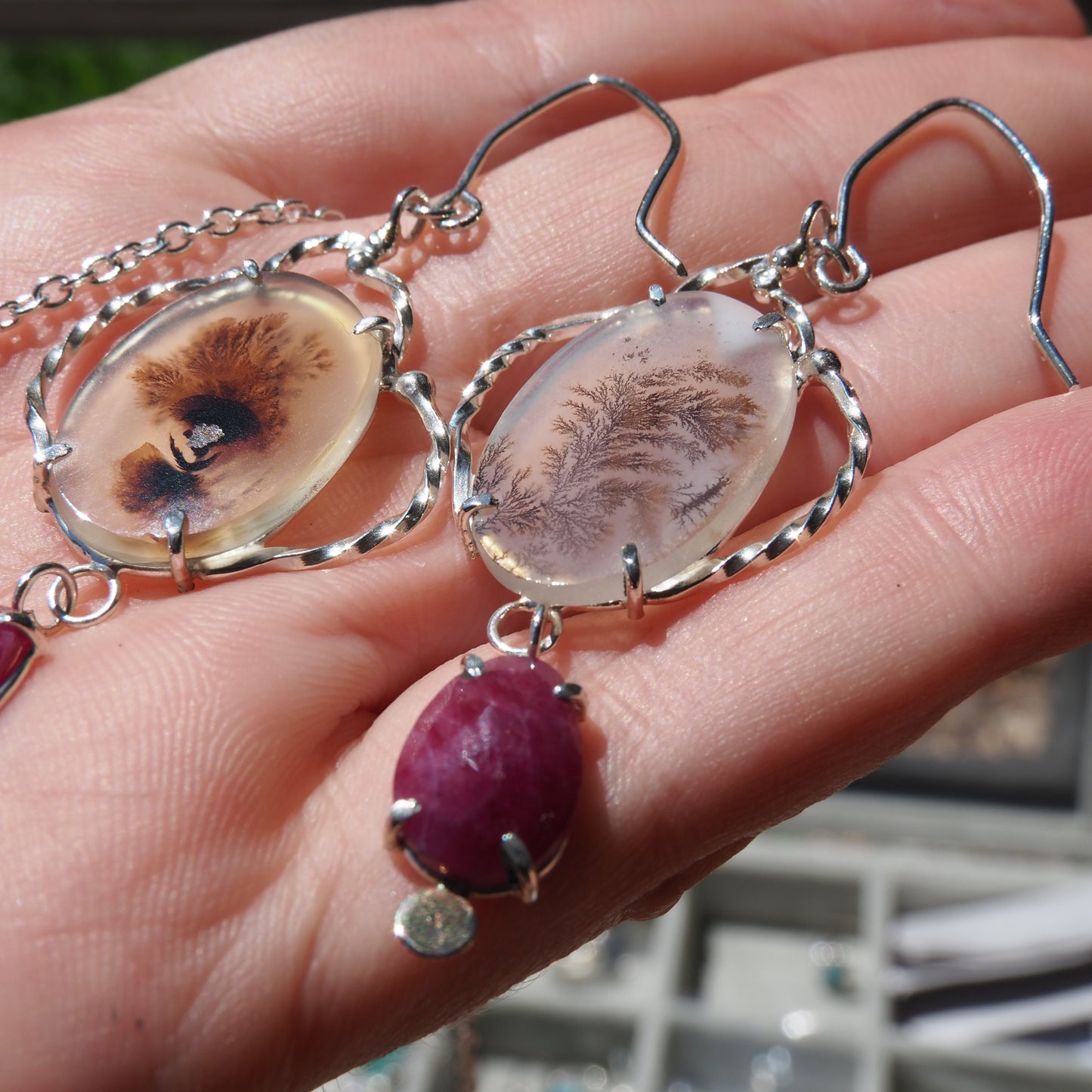 Ruby Victory Earrings