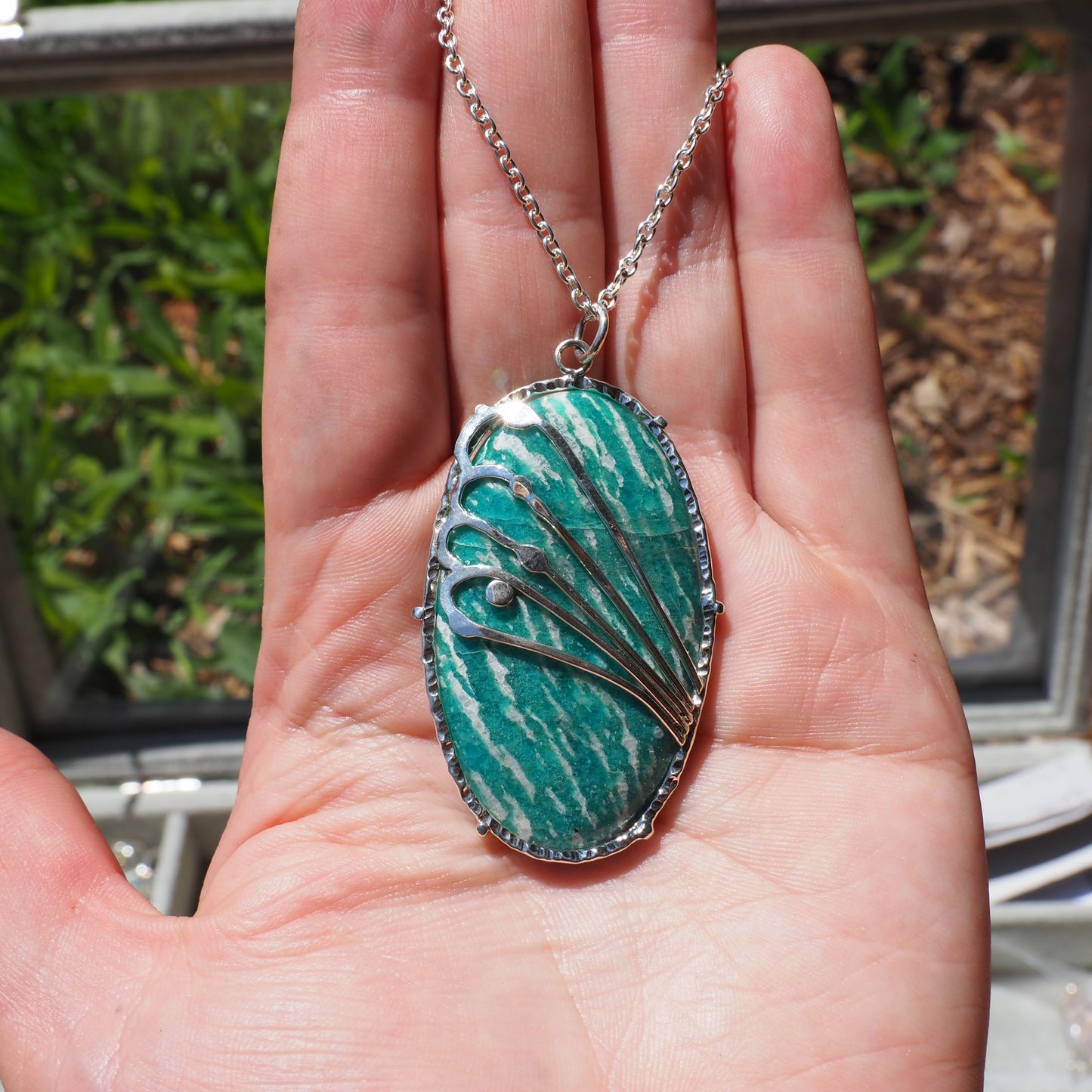 Art Nouveau Amazonite Necklace