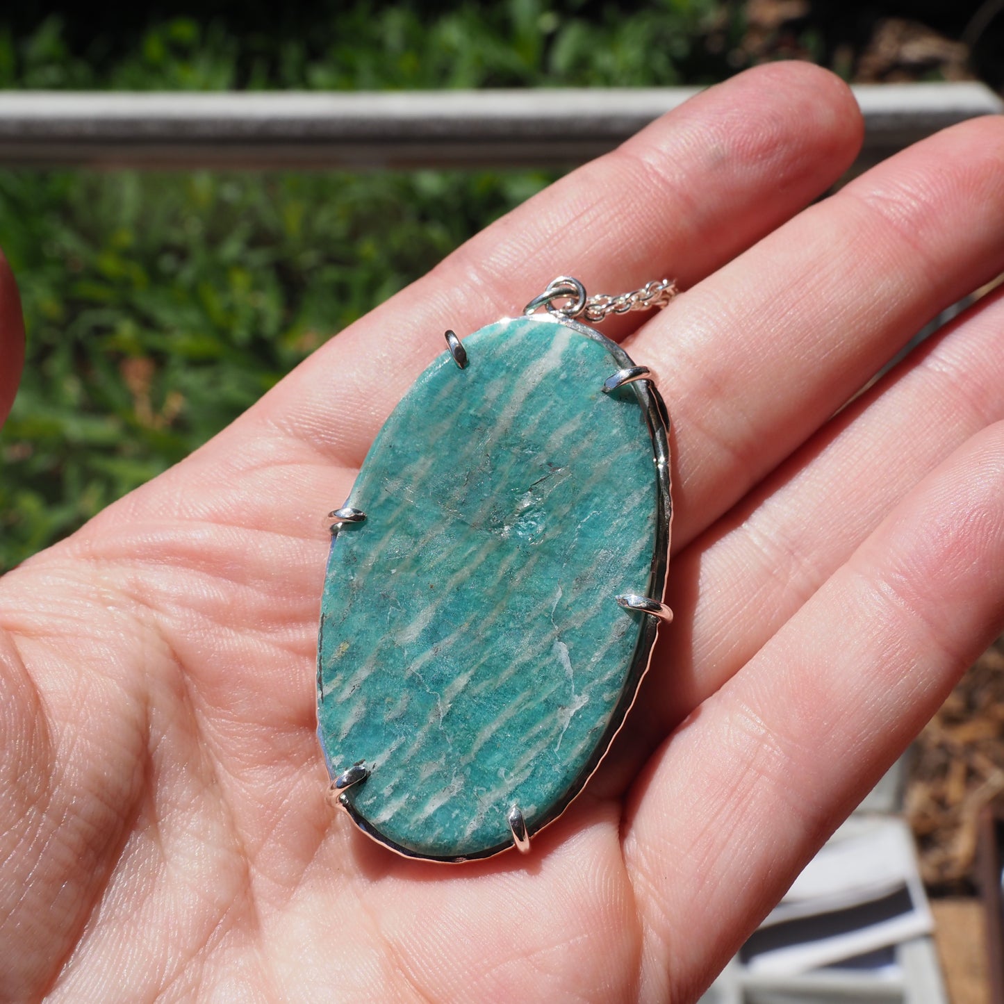 Art Nouveau Amazonite Necklace
