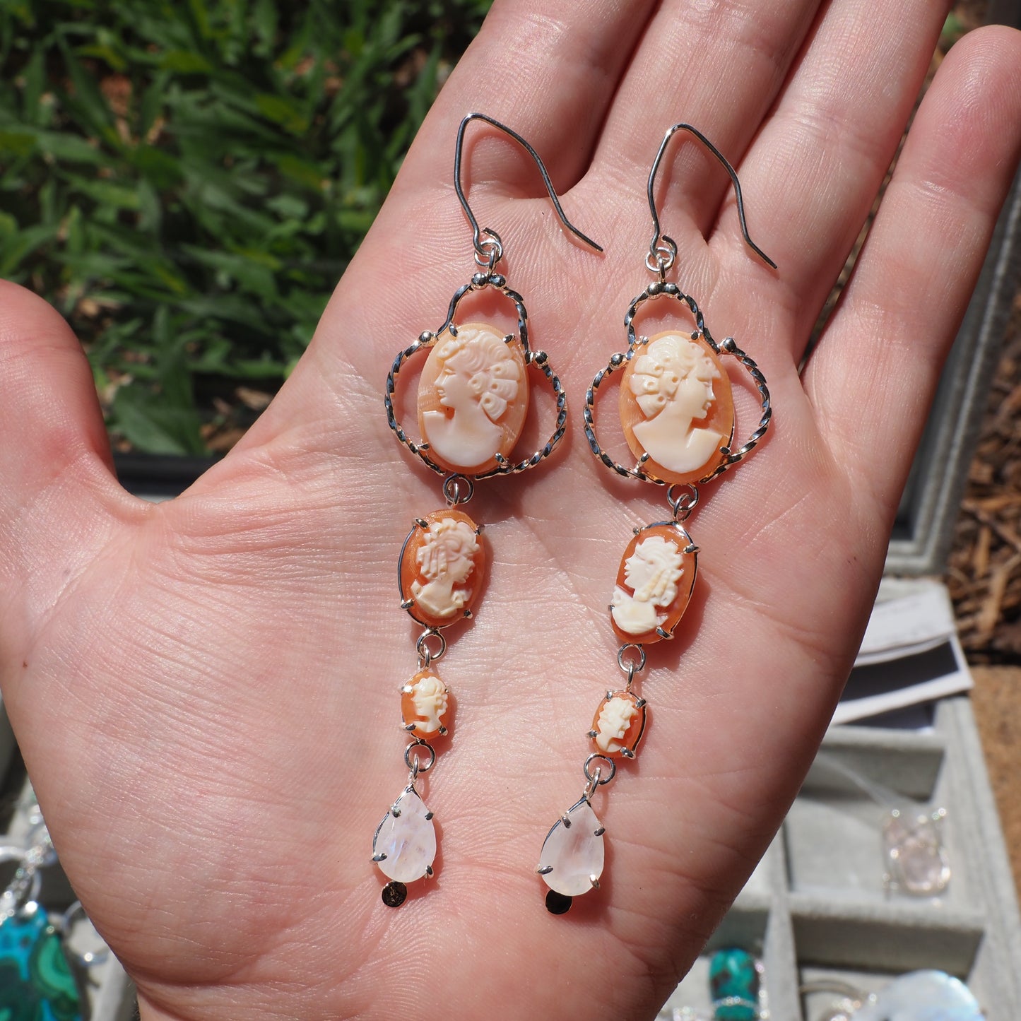 Cameo Cascade Earrings