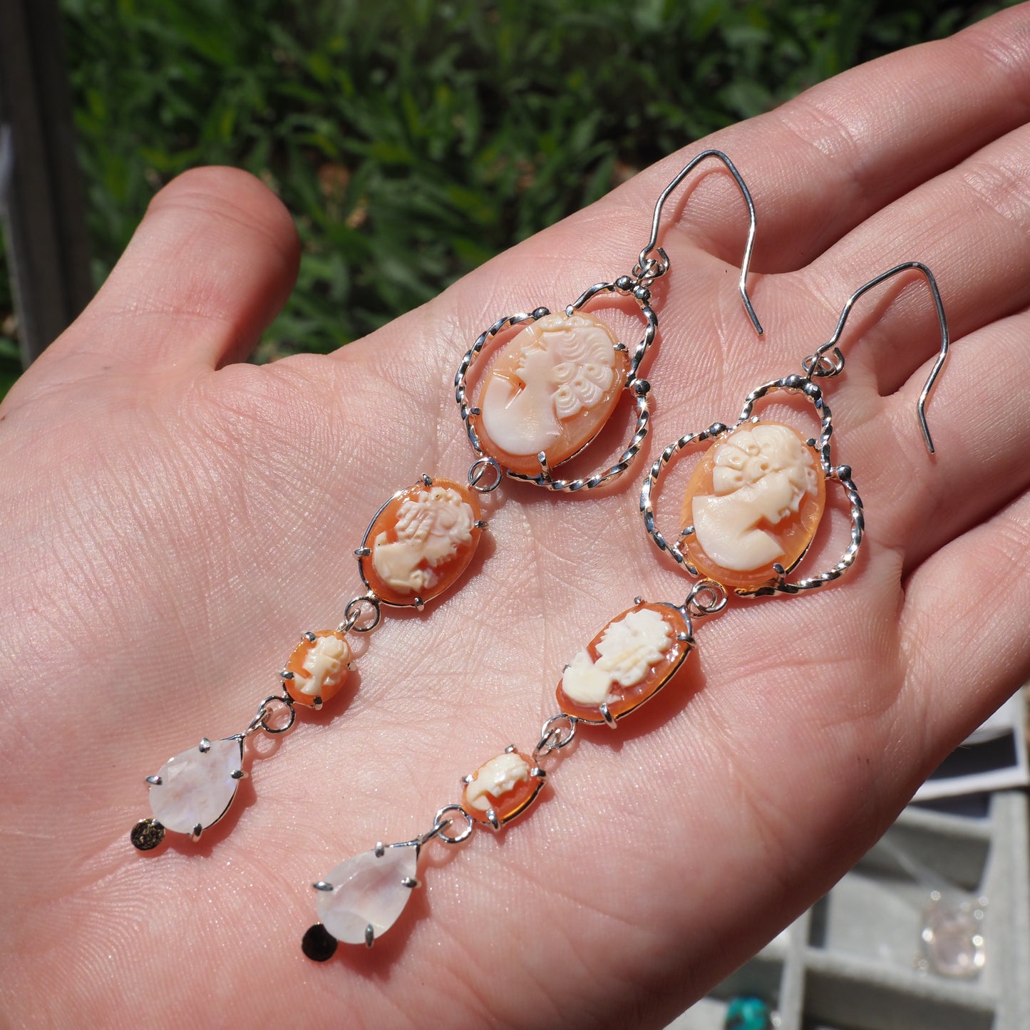 Cameo Cascade Earrings