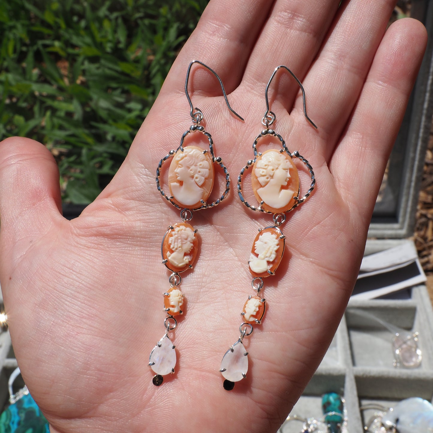 Cameo Cascade Earrings
