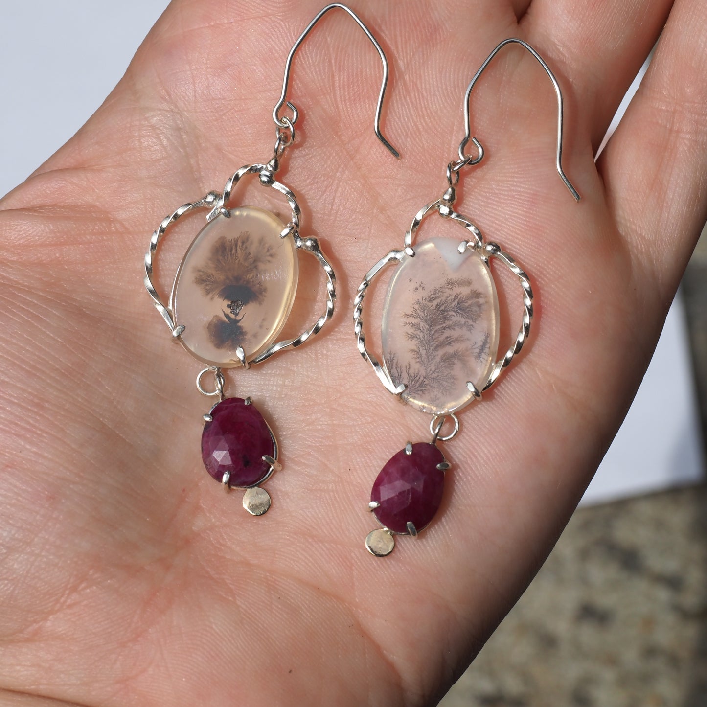 Ruby Victory Earrings