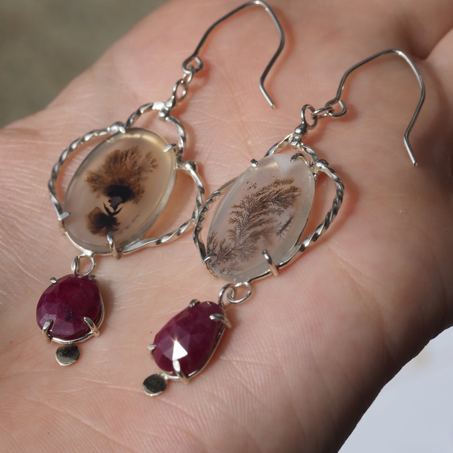 Ruby Victory Earrings