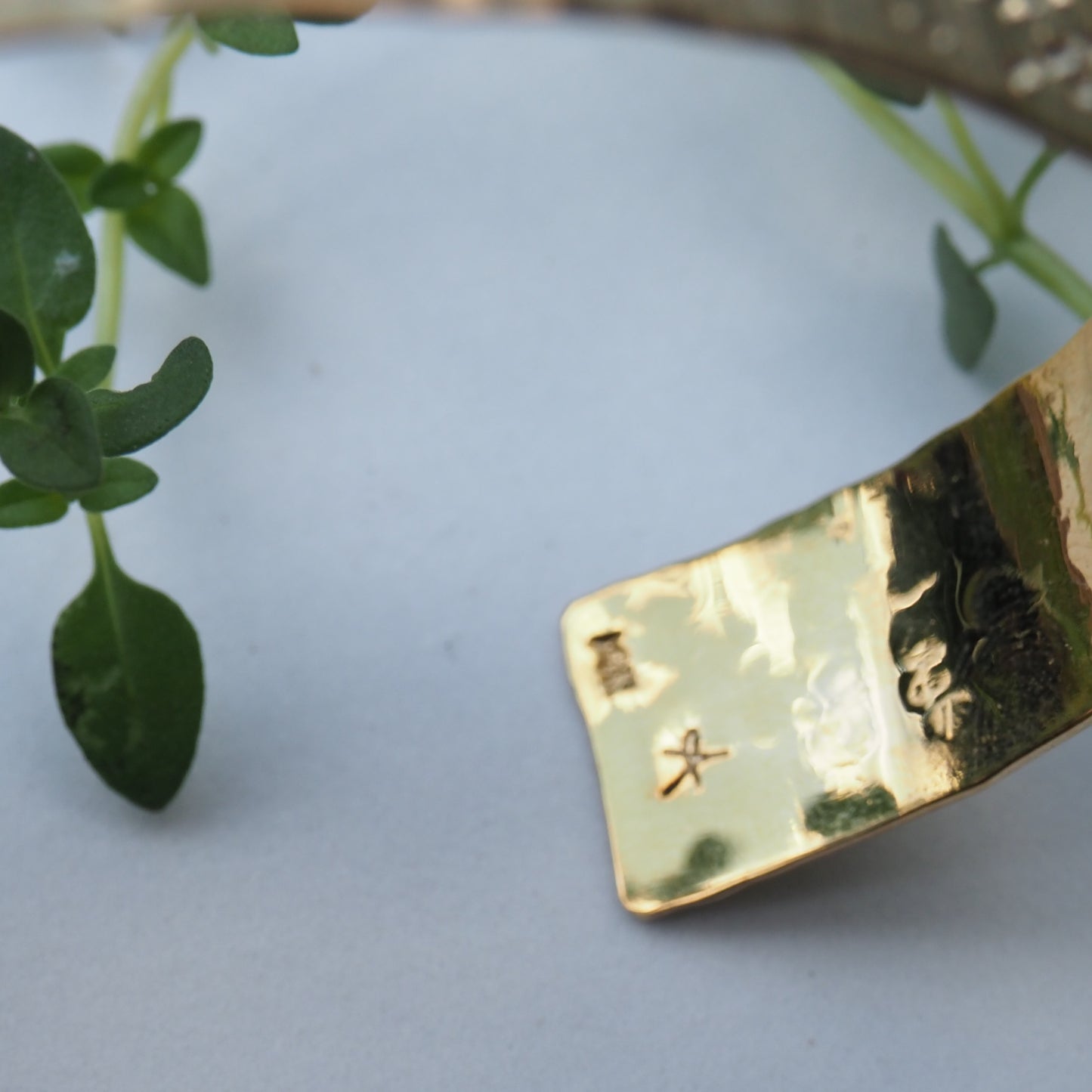 Stardust Cuff Bracelet 14k Yellow Gold