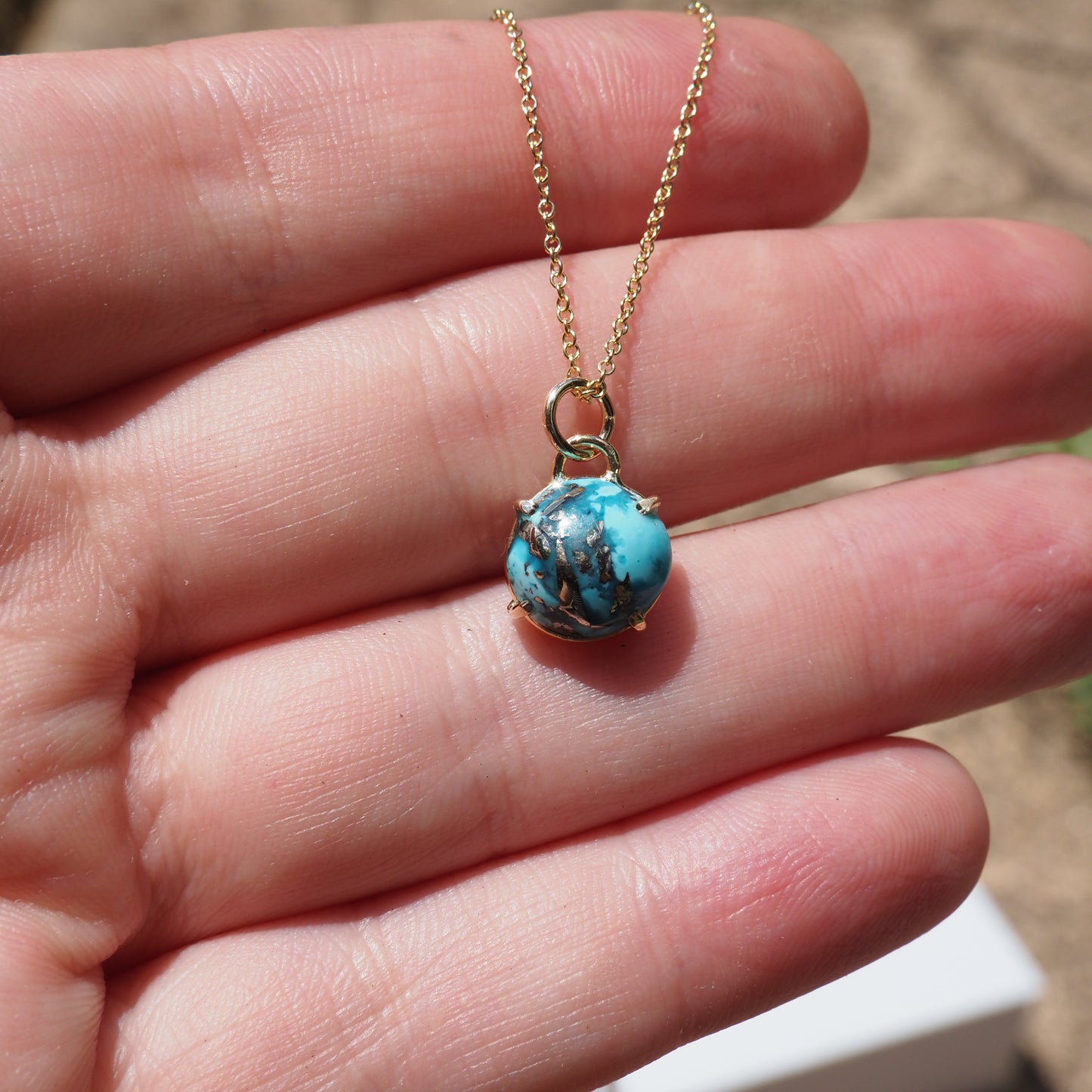 14k Turquoise Necklace