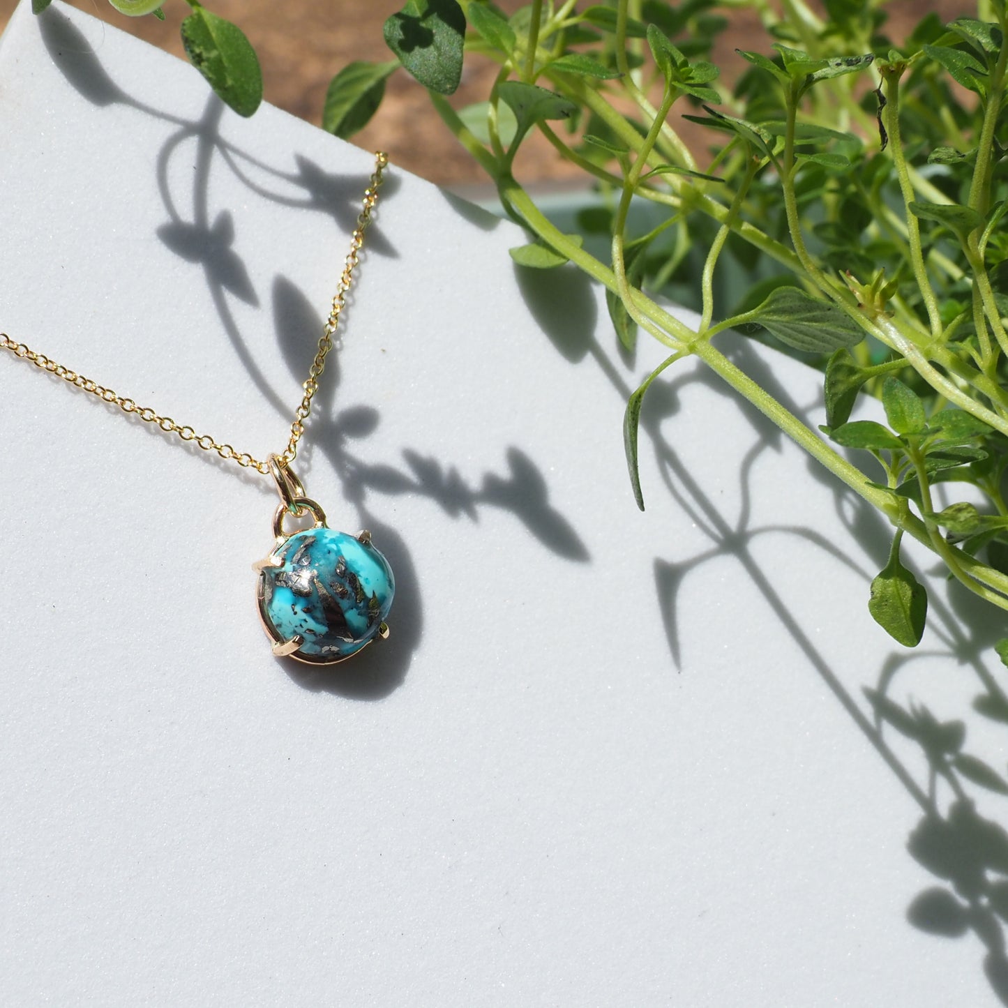 14k Turquoise Necklace