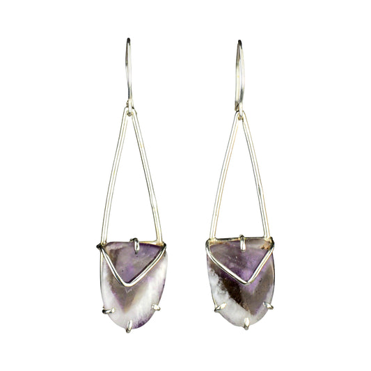 Amethyst Sigil Earrings