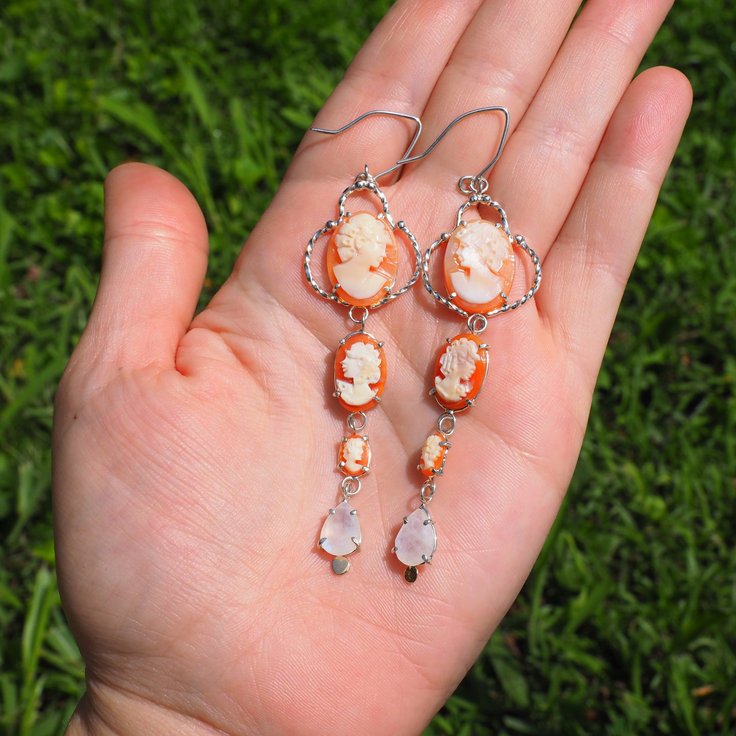 Cameo Cascade Earrings