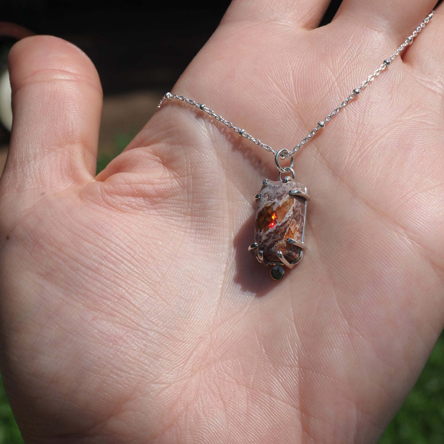 Ember Opal Necklace