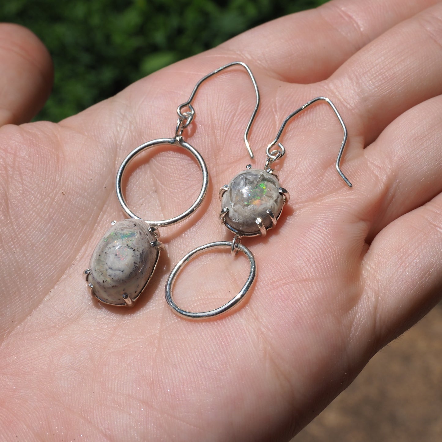Celestial Boulder Opal Earrings