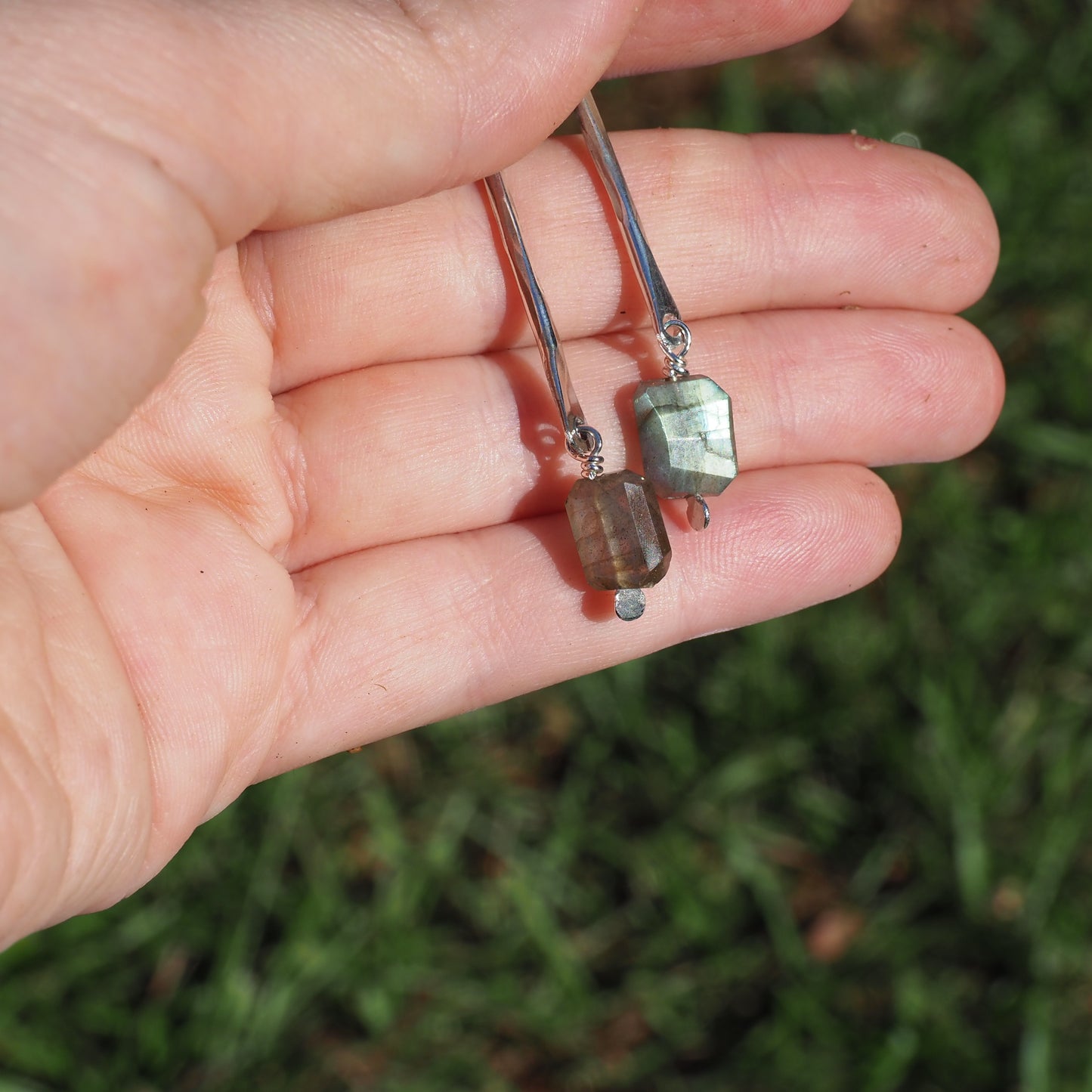 Labradorite Driftwood Earrings